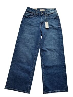 Warp + Weft Wide Leg Dark Blue Women’s Jeans